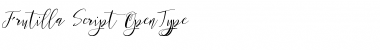 Download Frutilla Script Regular Font Title Preview