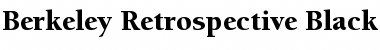 Download Berkeley Retrospective Black SSi Black Font Title Preview