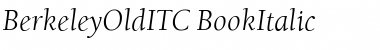 Download BerkeleyOldITC Italic Font Title Preview