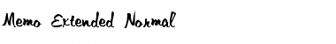 Download MemoExtended Normal Font