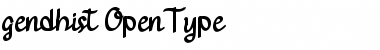 Download Gendhist Demo Regular Font Title Preview