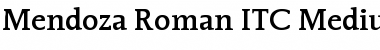 Download Mendoza Roman ITC Roman Medium Font Title Preview