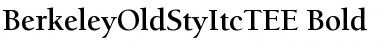Download BerkeleyOldStyItcTEE Bold Font Title Preview