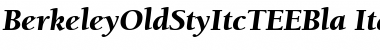 Download BerkeleyOldStyItcTEEBla Italic Font Title Preview