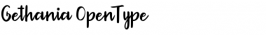 Download Gethania Regular Font Title Preview