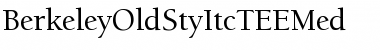 Download BerkeleyOldStyItcTEEMed Regular Font Title Preview