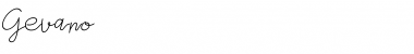 Download Gevano Regular Font Title Preview