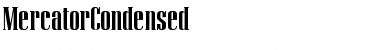 Download MercatorCondensed Regular Font Title Preview