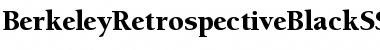 Download BerkeleyRetrospectiveBlackSSK Regular Font Title Preview