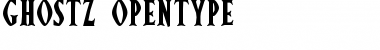 Download Ghostz Regular Font Title Preview