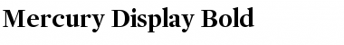 Download Mercury Display Bold Font Title Preview