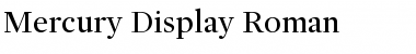 Download Mercury Display Regular Font Title Preview