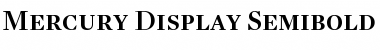 Download Mercury Display SemiBold Font Title Preview
