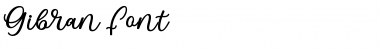Download Gibran Regular Font Title Preview
