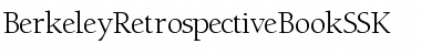 Download BerkeleyRetrospectiveBookSSK Regular Font Title Preview