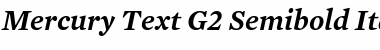 Download Mercury Text G2 SemiBold Italic Font