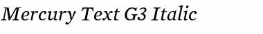 Download Mercury Text G3 Italic Font