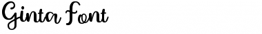 Download Ginta Regular Font Title Preview