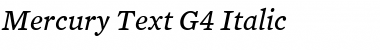 Download Mercury Text G4 Italic Font Title Preview