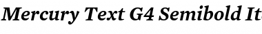 Download Mercury Text G4 SemiBold Italic Font Title Preview