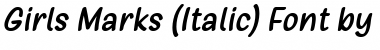 Download Girls Marks Italic Font Title Preview