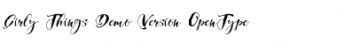 Download Girly Things Demo Version Italic Font Title Preview
