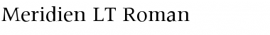 Download Meridien LT Roman Font