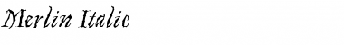 Download Merlin Italic Font Title Preview