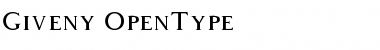 Download Giveny Free Regular Font Title Preview