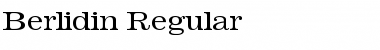 Download Berlidin Regular Font Title Preview