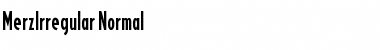 Download MerzIrregular Normal Font Title Preview