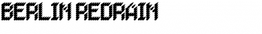 Download BERLIN REDRAIN Regular Font Title Preview