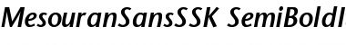 Download MesouranSansSSK SemiBoldItalic Font