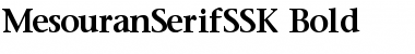 Download MesouranSerifSSK Bold Font Title Preview