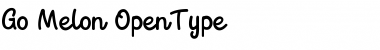Download Go Melon Regular Font Title Preview