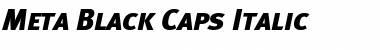 Download Meta Black Italic Font Title Preview