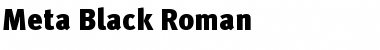 Download Meta Black Roman Font Title Preview