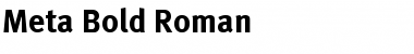 Download Meta Bold Roman Font