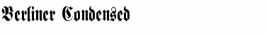 Download Berliner Condensed Regular Font Title Preview