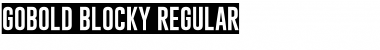 Download Gobold Blocky Regular Font Title Preview