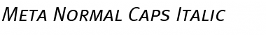 Download Meta Normal Italic Font