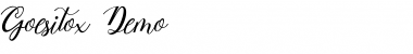 Download Goesitox Demo Regular Font Title Preview