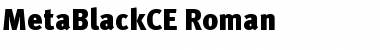 Download MetaBlackCE Roman Font