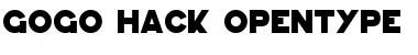Download GoGo Hack Regular Font Title Preview