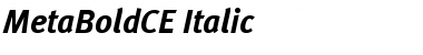 Download MetaBoldCE Italic Font