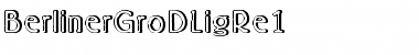 Download BerlinerGroDLigRe1 Regular Font Title Preview