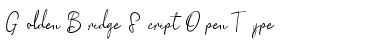 Download Golden Bridge Script Regular Font Title Preview