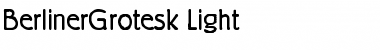 Download BerlinerGrotesk Light Font Title Preview