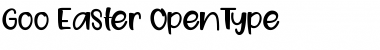 Download Goo Easter Regular Font Title Preview