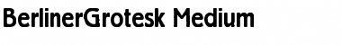 Download BerlinerGrotesk Medium Font Title Preview